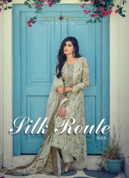Silk Route Vol 4 By Kilory Viscose Muslin Printed Dress Material Catalog Catalog
